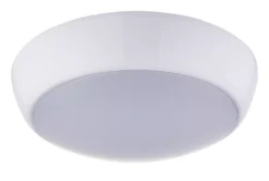 LAP Amazon LED Bathroom Ceiling Light With Microwave Sensor Gloss White 16W 1200lm