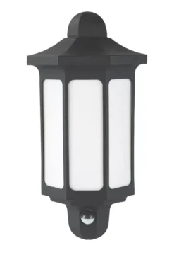 LAP Dunham Outdoor LED Half Wall Light Black 8.5W 580lm