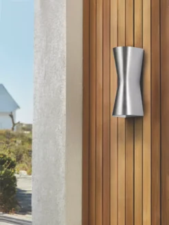 Coast Skye Outdoor Wall Light Brushed Aluminum -Fashion Lamps 913KJ A2