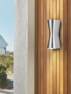Coast Skye Outdoor Wall Light Brushed Aluminum -Fashion Lamps 913KJ A3