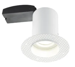LAP Eclipse Fixed Fire Rated Plaster-In Downlight White