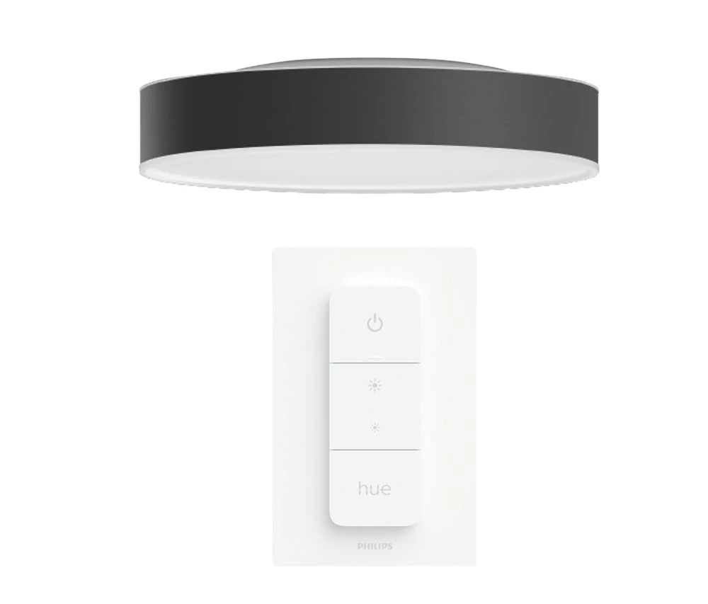Philips Hue Ambiance Enrave LED Ceiling Light Black 48W 4750-6100lm 1 Philips Hue Ambiance Enrave LED Ceiling Light Black 48W 4750-6100lm