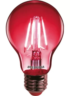 Sylvania Helios Chroma ES A60 Red LED Light Bulb 4W