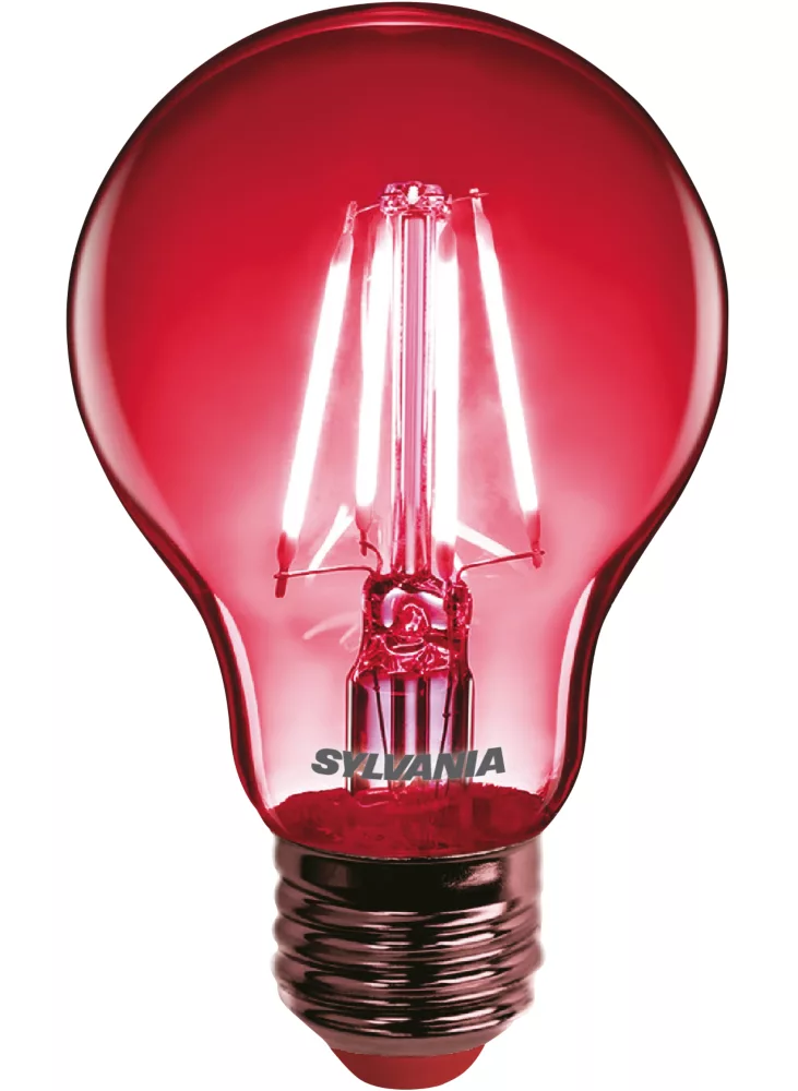 Sylvania Helios Chroma ES A60 Red LED Light Bulb 4W 1 Sylvania Helios Chroma ES A60 Red LED Light Bulb 4W
