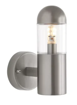 Essentials Sigma Outdoor LED Wall Light Brushed Stainless Steel 2.3W 200lm