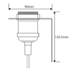 Quay Design Amos Wall Light Matt Black -Fashion Lamps 942VG A6