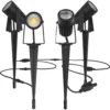 Luceco Outdoor LED Garden Spike Light Black 4x3W 4x200lm 4 Pack