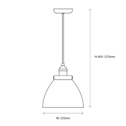 Quay Design Karlson Industrial Pendant Antique Brass -Fashion Lamps 952VG A7