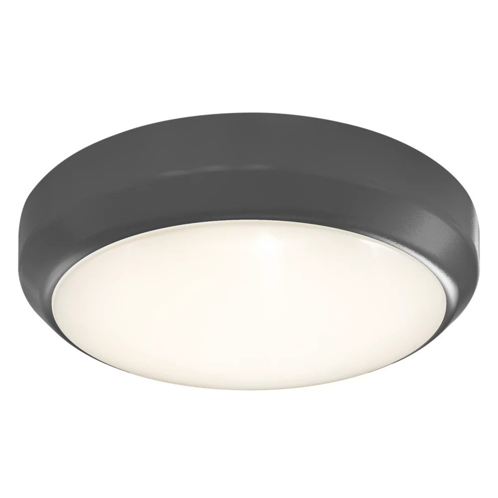 4lite Indoor Maintained Emergency Round LED Wall/Ceiling Light Graphite 13W 1100lm 2 4lite Indoor Maintained Emergency Round LED Wall/Ceiling Light Graphite 13W 1100lm - Image 2