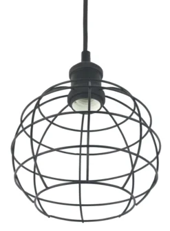 4lite Decorative Pendant Cage Black -Fashion Lamps 961TV A2