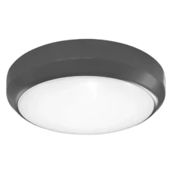 4lite LED Wall/Ceiling Light With Microwave Sensor Graphite 13W 1100lm