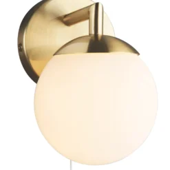 Quay Design Milo LED Bathroom Wall Light Brushed Brass 2.5W 200lm -Fashion Lamps 969VH A3